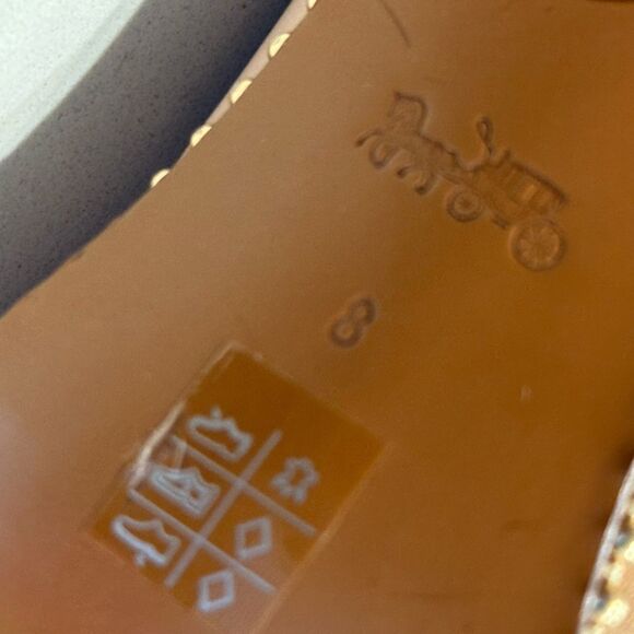 COACH Waverly Leather Pump Beechwood leather - Picture 4 of 5